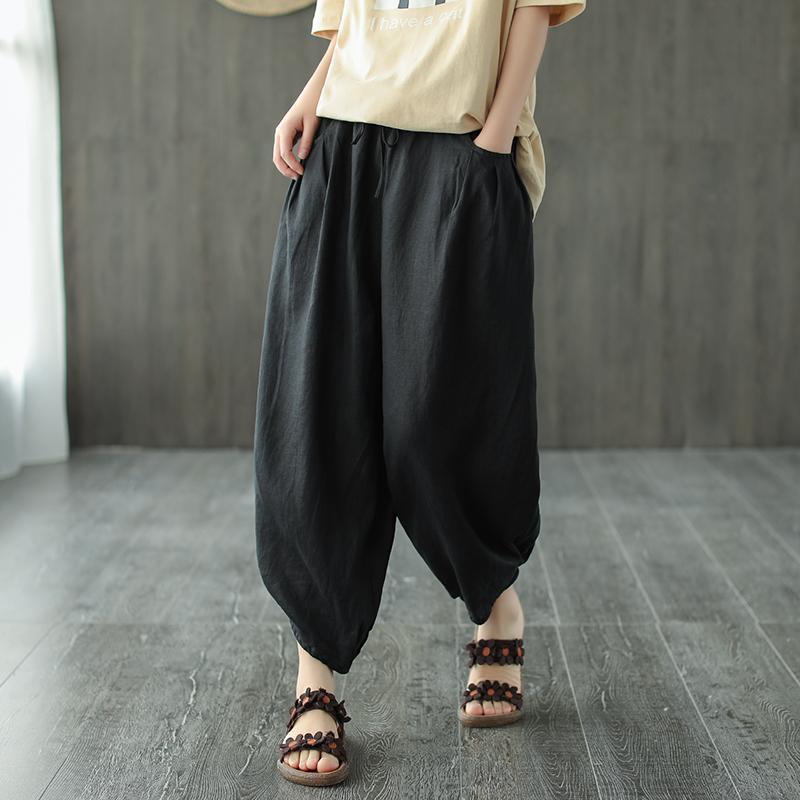 Title 7, Dames Zomer Cropped Broek Losse Pasvorm Lichtge...