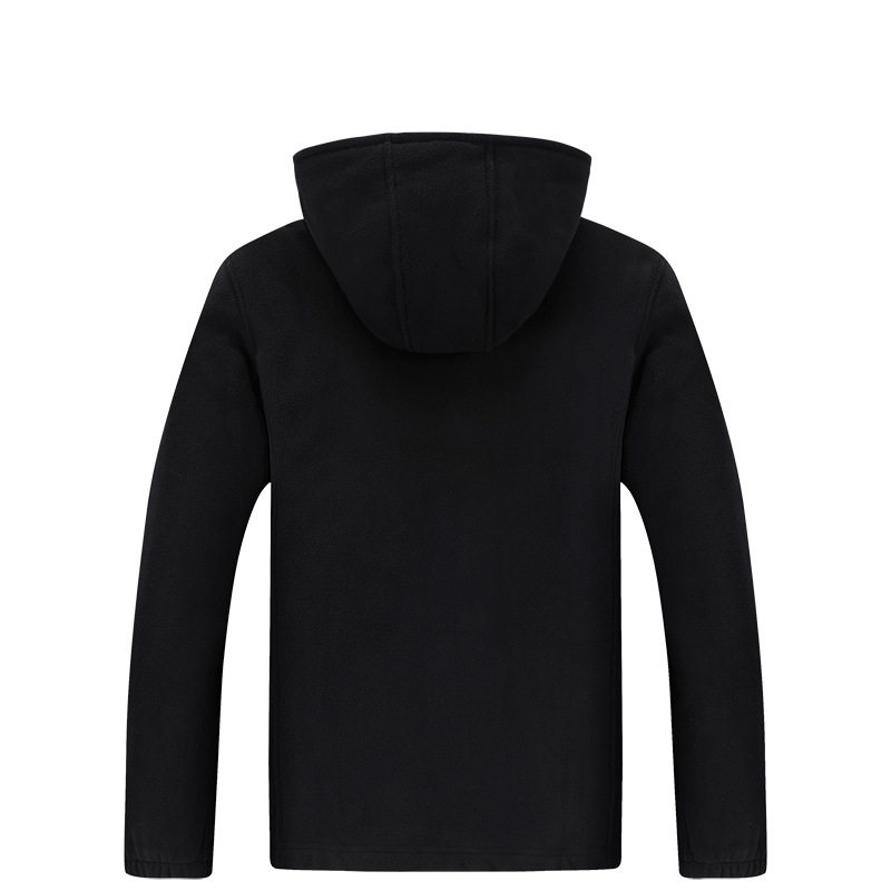 Loose Plus Size Cardigan Hooded Warm Fleece Jacket