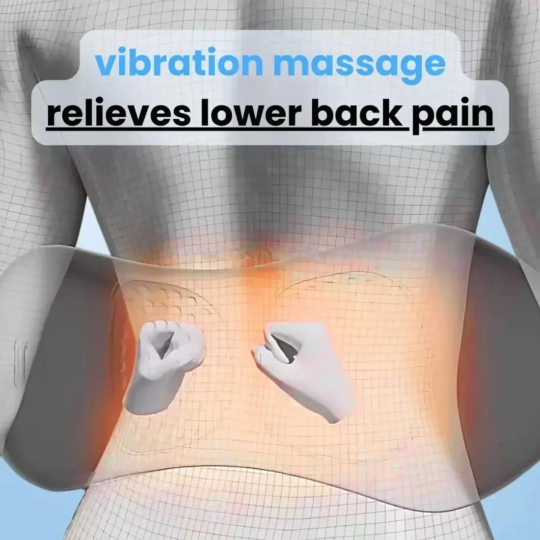 Lumbar Support Pillow Bed Cushion Sleeping Pad Massager — image 8