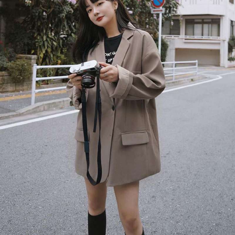 Casual Small Suit Jacket Loose Retro