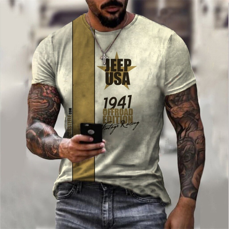 Title 2, Camiseta de hombre con estampado vintage Top El...