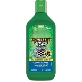 Ultra Concentrated Drain Clog Remover  Cleaner  Powerful Hair Grease  Soap Dissolver For Bathroom, Kitchen, Shower, Sink  Toilet Safe For Pipes Septic Systems