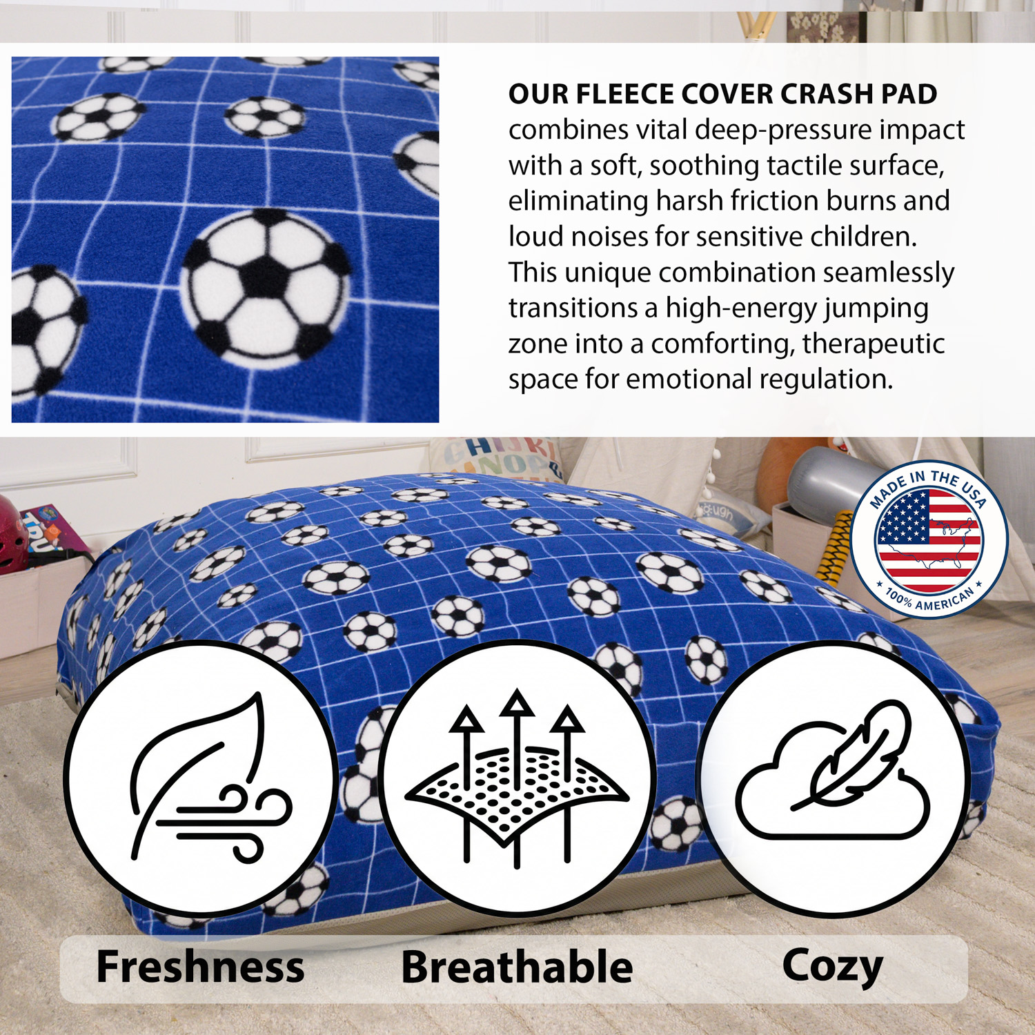 Tapis de protection sensoriel pour enfants et adultes avec blocs de mousse – Image 4