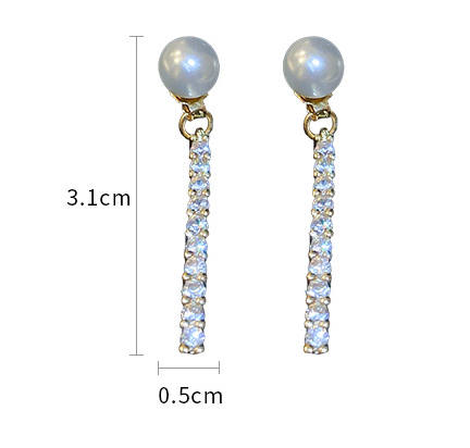 Title 1, Real Gold Electroplated Silver Pin Pearl Micro-...