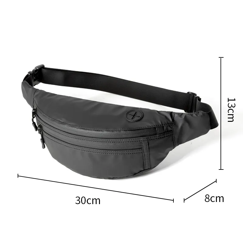 Crossbody Bag Men's Fashion Trend Casual - Black