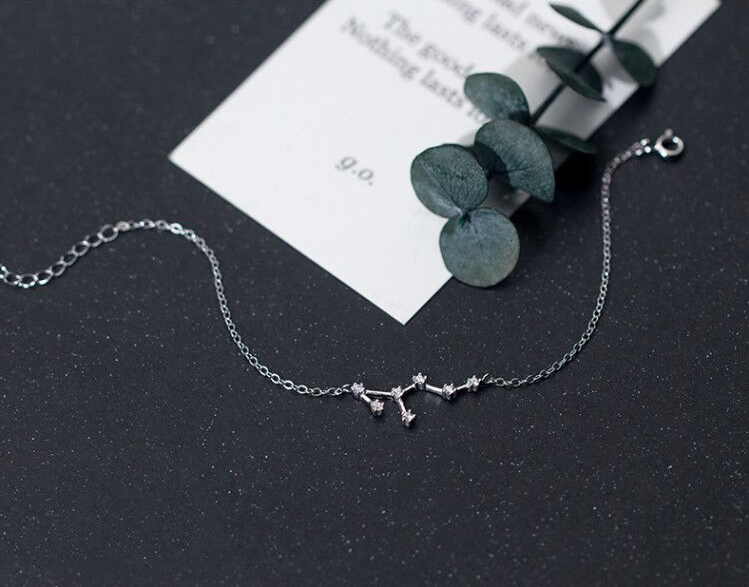 Silver 12 Constellation Bracelet Female Sweet And Simple