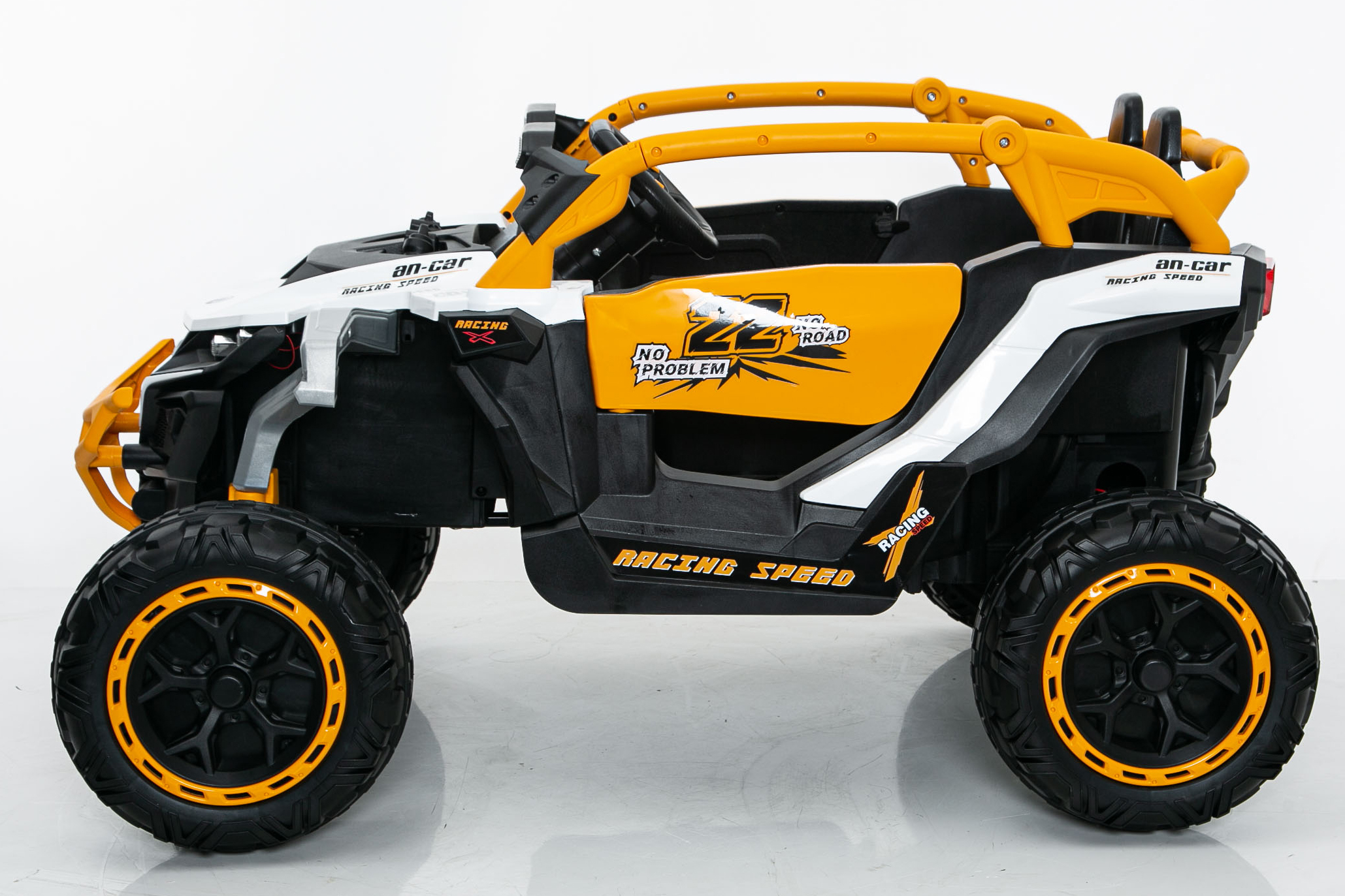 Ride On Models Truck Car 12V Kids Electric Vehicles, Remote Control, Front & Rear Shock Suspension, 2 Seater UTV, Flashlights And A Built-in Music Player, For Age 3-6 Years Old