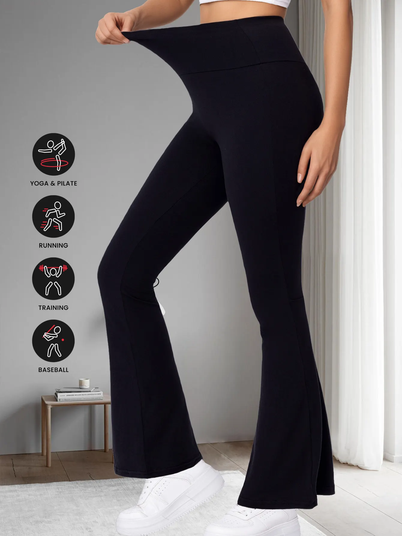 Plus Size Confortbel Workout Leggings Womens Sofy