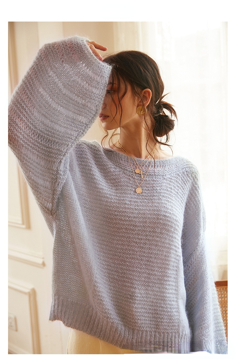 Fashion Ladies' Turtleneck Round Neck Knitted Sweater