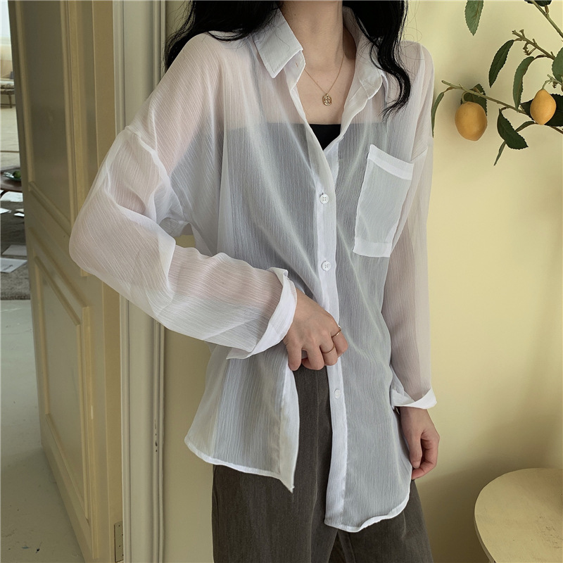 Chiffon Sunscreen Shirt Women's Coat Shirt Trend