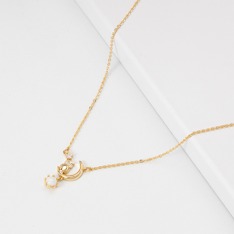 Jianyin Starry Sky Series Ins Wind Romantic Moon Pendant Necklace