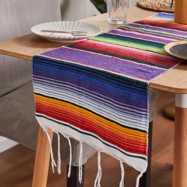 Creative Colorful Woven Picnic Blanket Purple - Shop at LoveMi