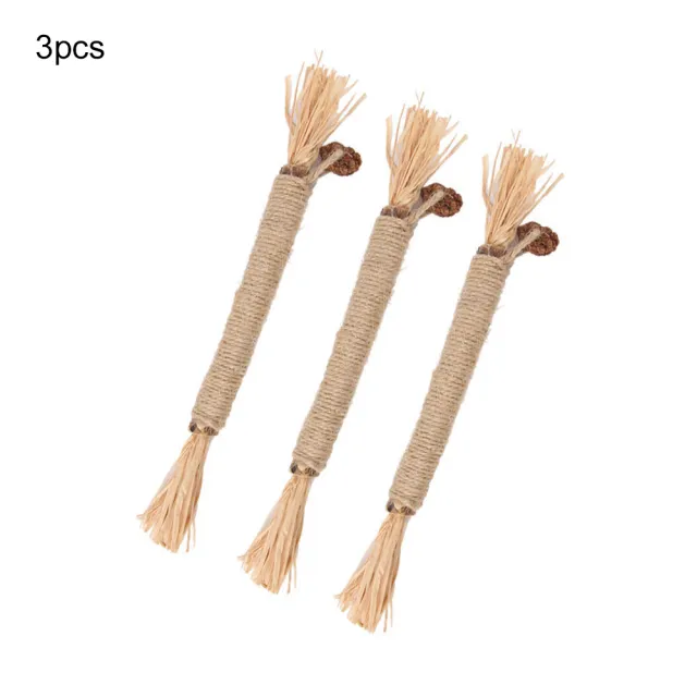 3 Pack Silvervine Sticks For Cats Cat Chew Toy For Dental Care Edible Cat Chew Sticks For Teeth Cleaning Kitty Toys For Indoor Cats Thick - Shop at LoveMi