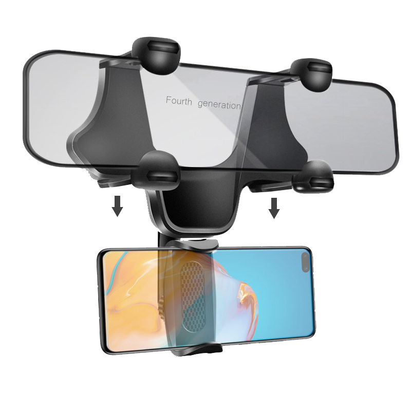 Multifunctional Car Mobile Phone Rearview Mirror Navigation Bracket - Image 4