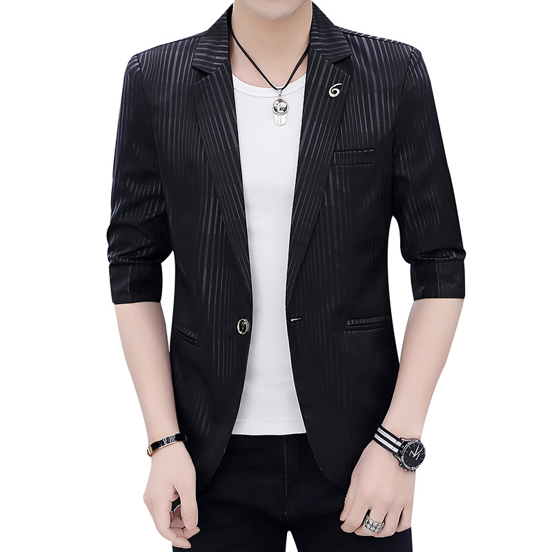 Title 4, Mens Small Suit Mid-Sleeve Hollow Chiffon Jack...