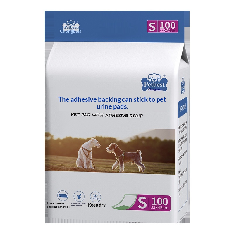 Disposable Self-Adhesive Pet Pee Pads, Non-Slip Absorbent Training Mats.