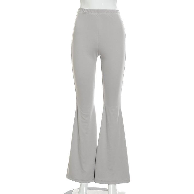 Title 3, Dames Casual Effen Kleur Slim Fit Broek met Hog...