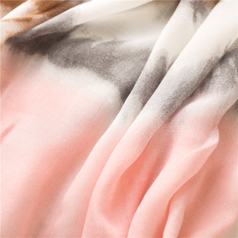 Title 24, Cotton And Linen Feel Satin Cotton Scarf Female...