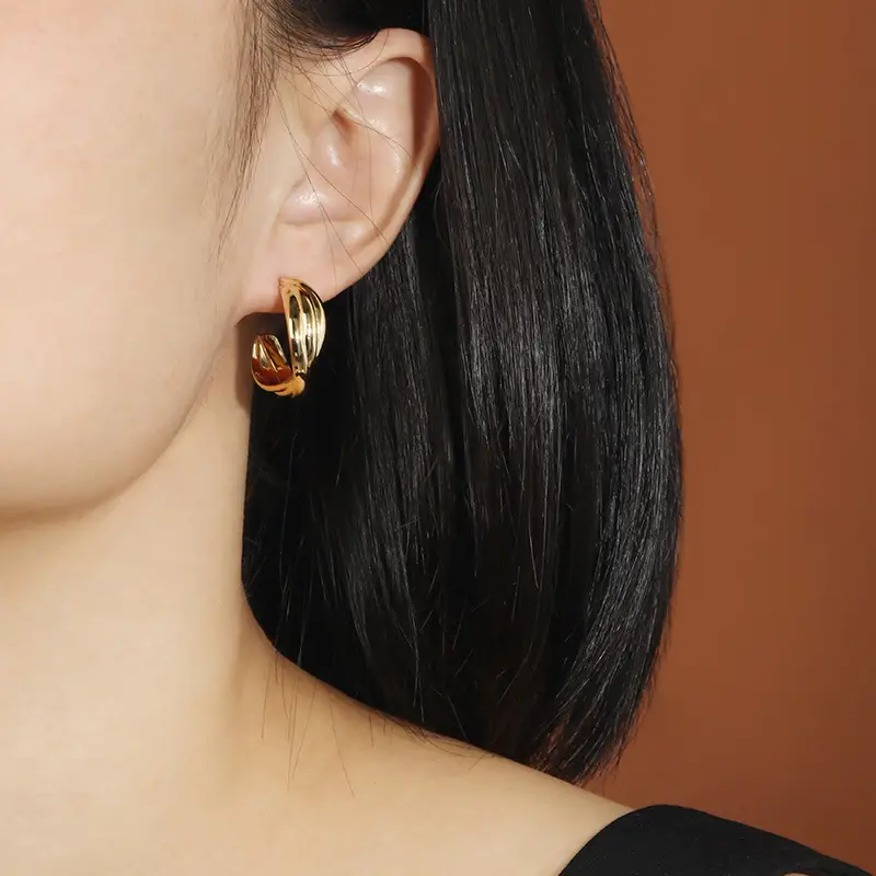 Women's Premium Niche Design Sterling Silver Stud Earrings