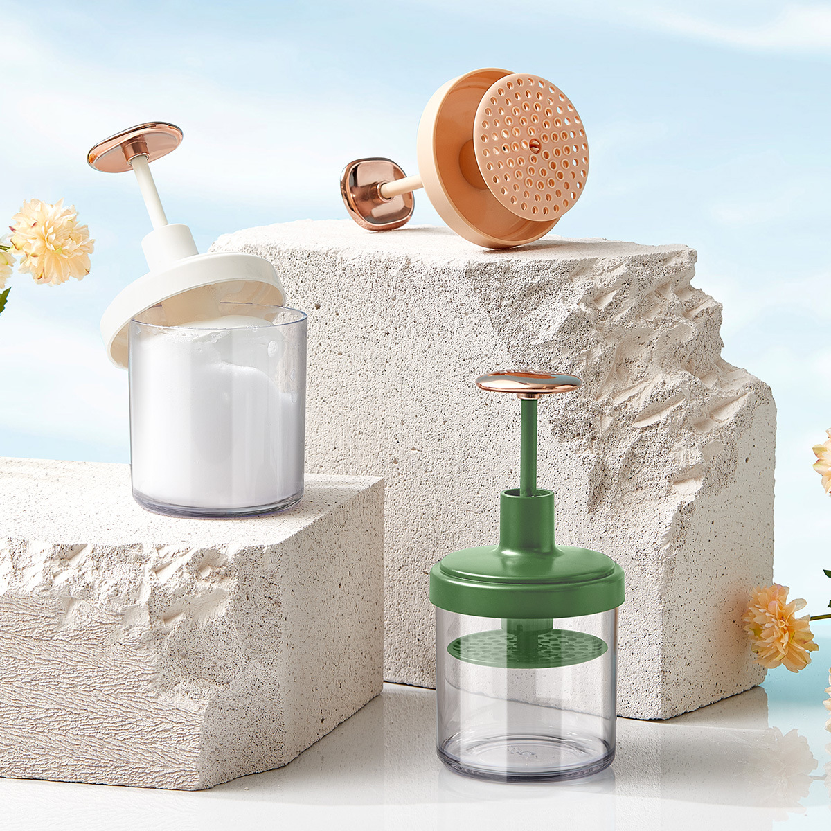 Household Tap And Press Facial Cleanser Foamer