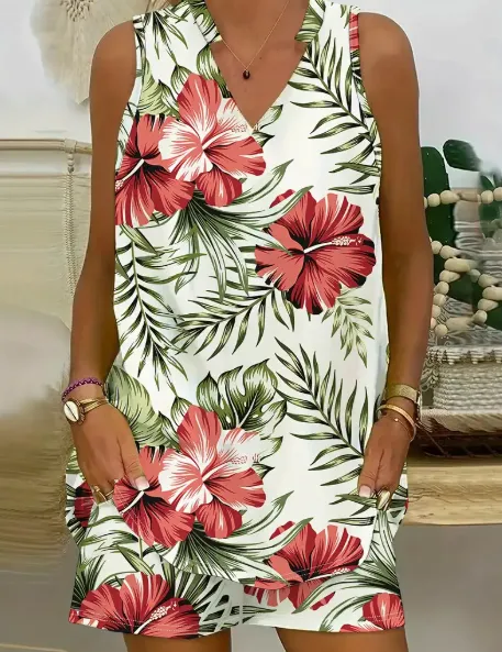 Women's Casual And Comfortable Sleeveless Two piece Set Multicolour - Shop at LoveMi