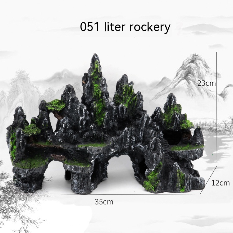 Title 2, Resin Large Creative Landscape Rockery Ornaments