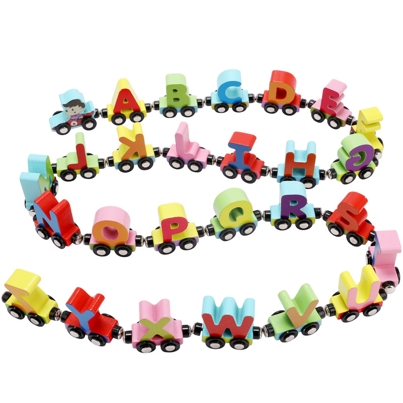 Magnetic letter car