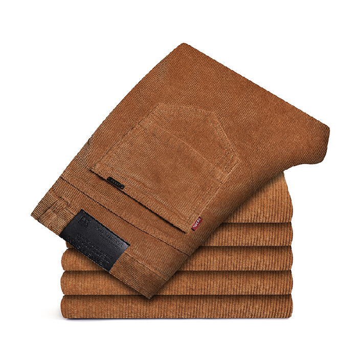 High-waist Straight-leg Men's Trousers Loose And Casual All-match