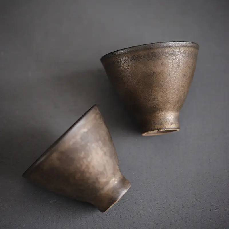 Vintage Japanese Patina Glaze Tea Cup