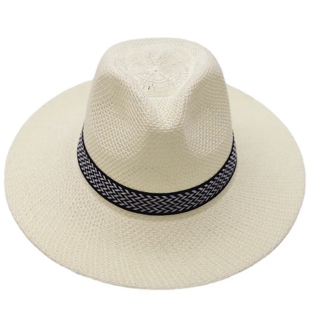 Farmer Summer Outdoor Sunscreen Breathable Straw Hat White - Shop at LoveMi