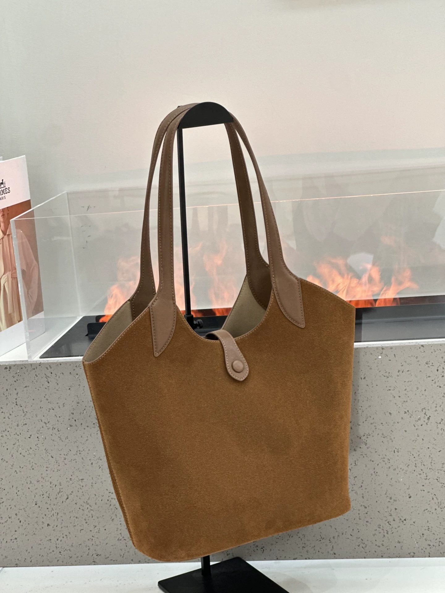 Minimalist High-end Style Basket Bag, New Autumn And Winter Genuine Leather Women's Bag, Roomy Shoulder Bucket Bag For Commuting 8