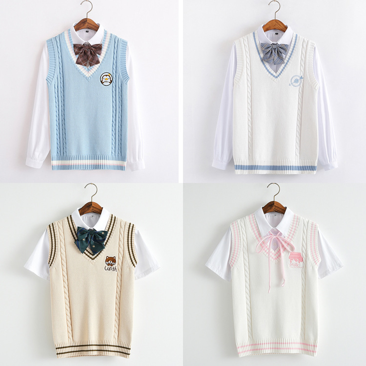 Title 3, Embroidery Couple Knit Jk Uniform Women