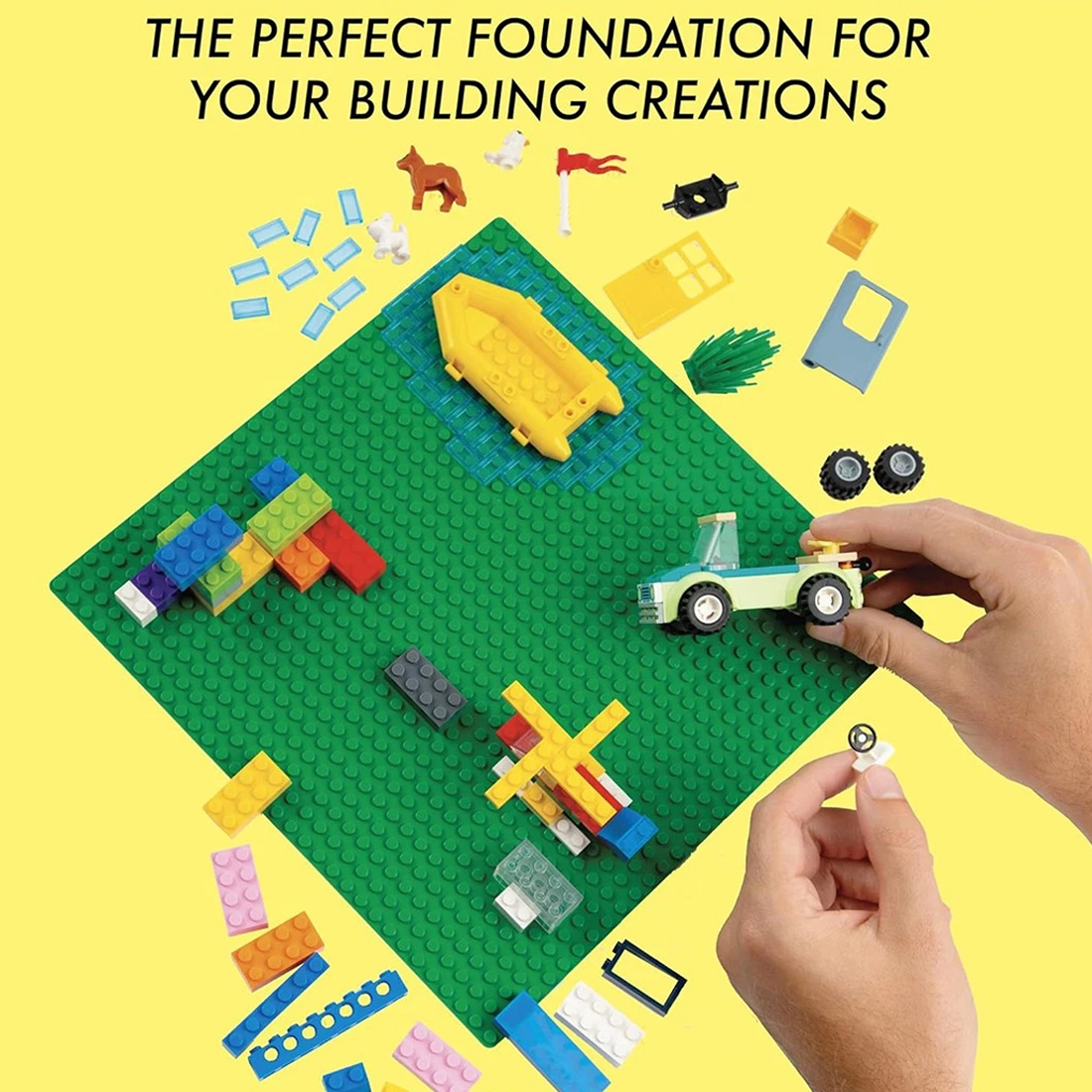 9pcs Building Block Baseboard, Educational Accessories, Toy Wall Base — image 9