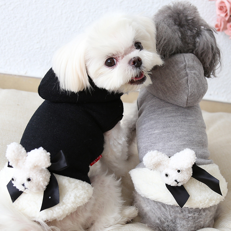Three-dimensional Rabbit Wool Coat Pet Dog Clothes
