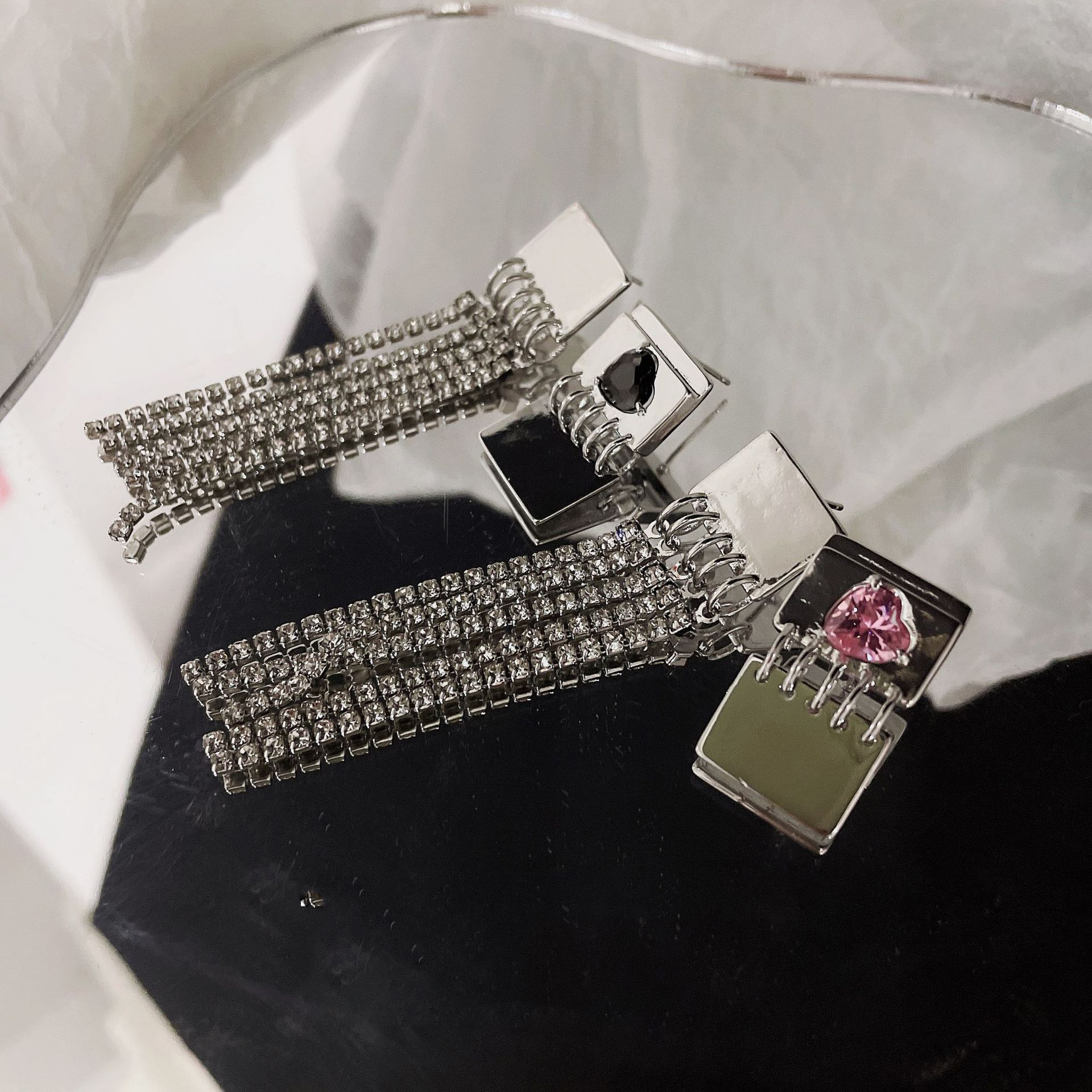 Fashion Creative Asymmetric Long Tassel Earrings