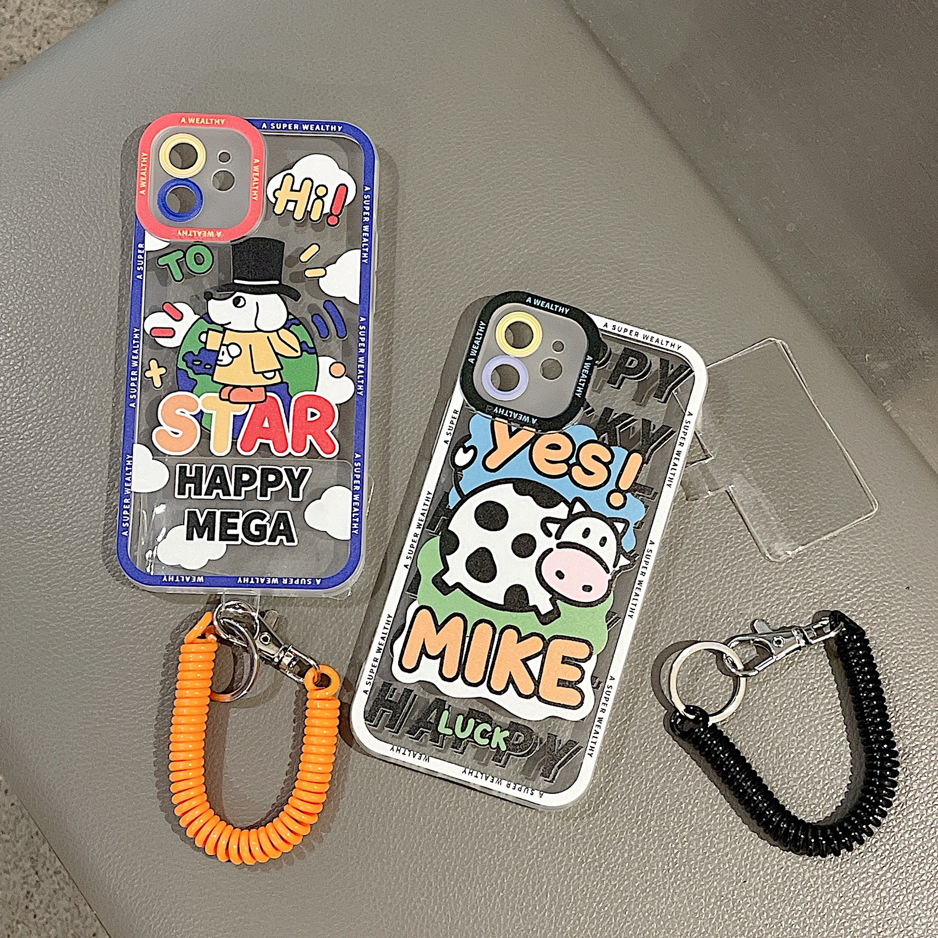 Cartoon Cute Pet Lanyard TPU Phone Case