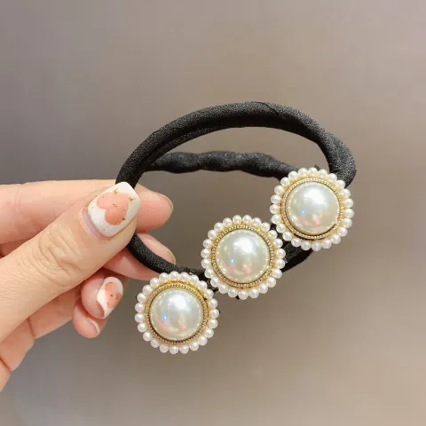 Net Red Pan Hair Pearl Diamond Braided Style Hairpin