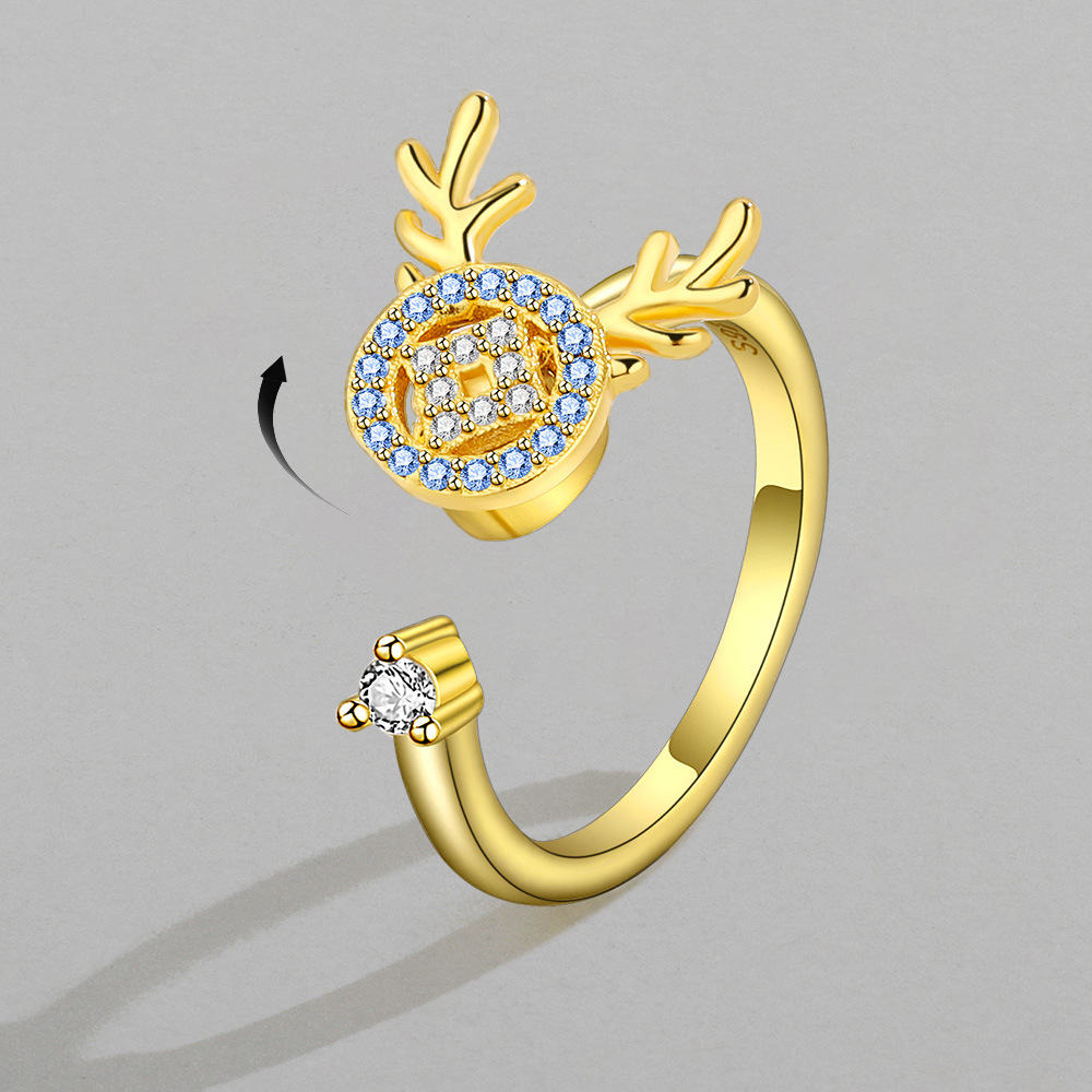 Temperament Entry Lux Niche Ring Rotatable Opening Adjustable