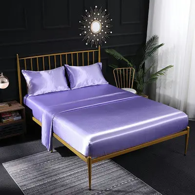 Satin Bedding Set Queen King Size Bed