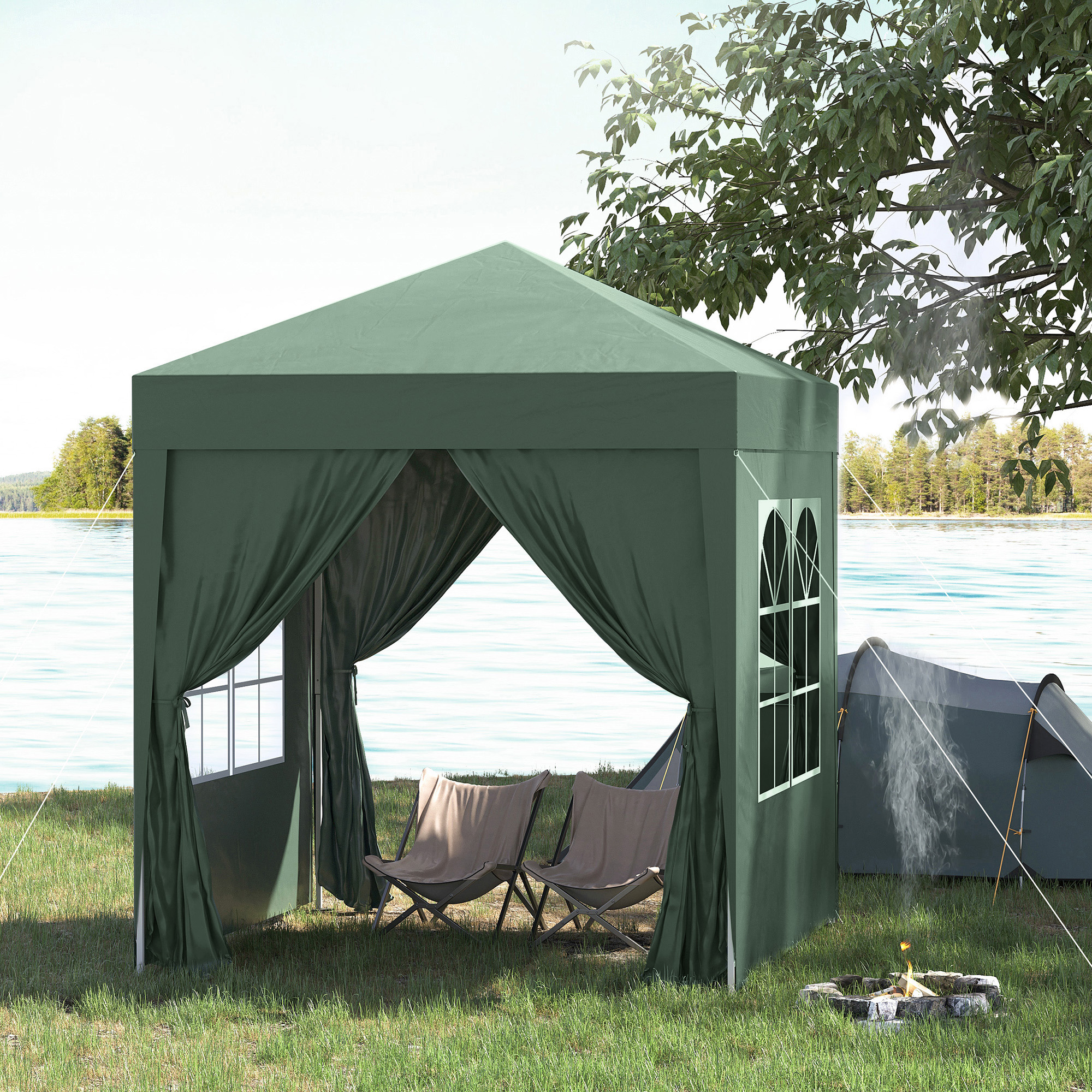 2 X 2-meter Garden Pop-up Pavilion, Wedding Party Tent, Waterproof Sunshade — image 2