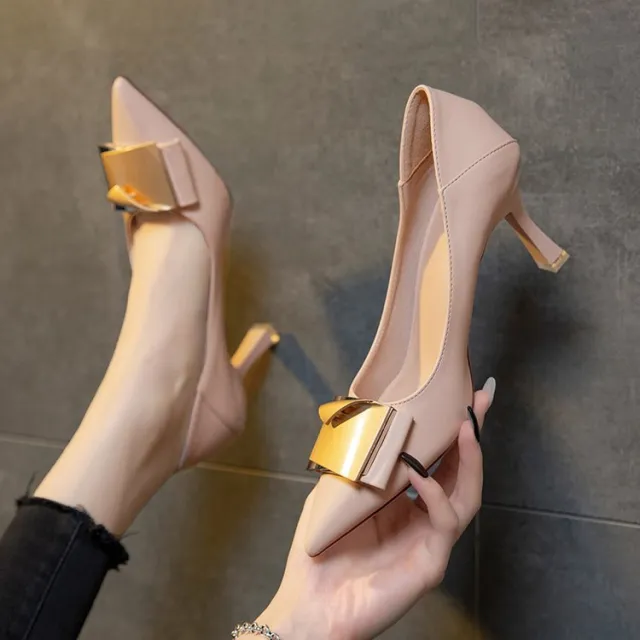 Women's PU Solid High Heel Boots Pink - Shop at LoveMi