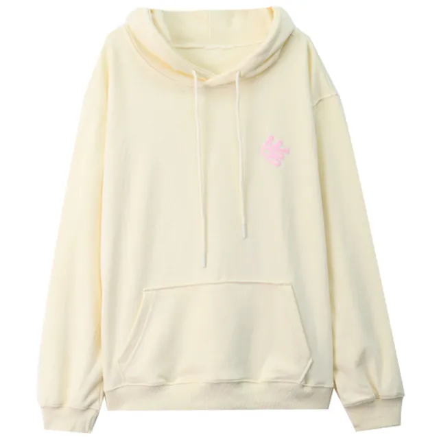 Hooded Pullover Mid length Western style Age reducing Long sleeved Sweater Red - Shop at LoveMi