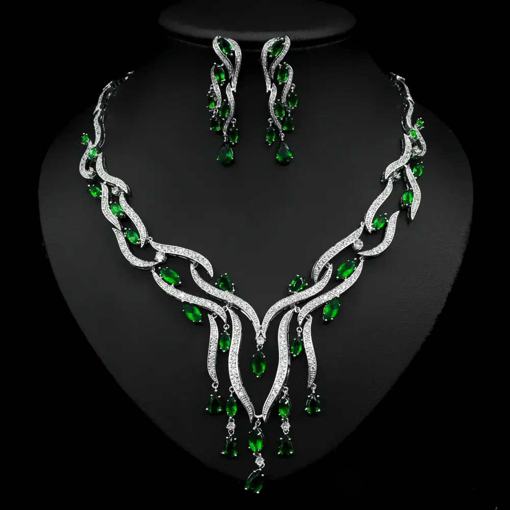 New Crystal Jewelry Zircon Set Tassel Pendant