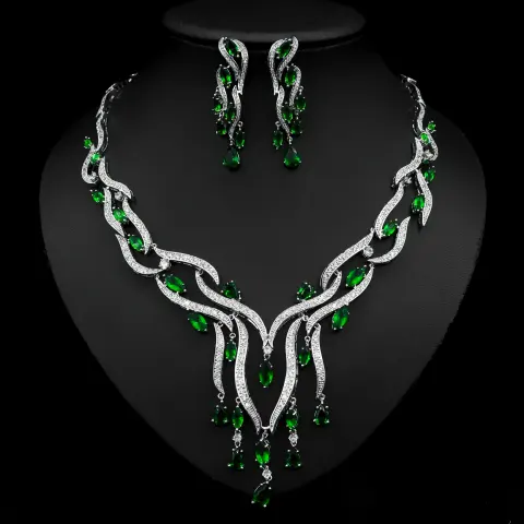 New Crystal Jewelry Zircon Set Tassel Pendant