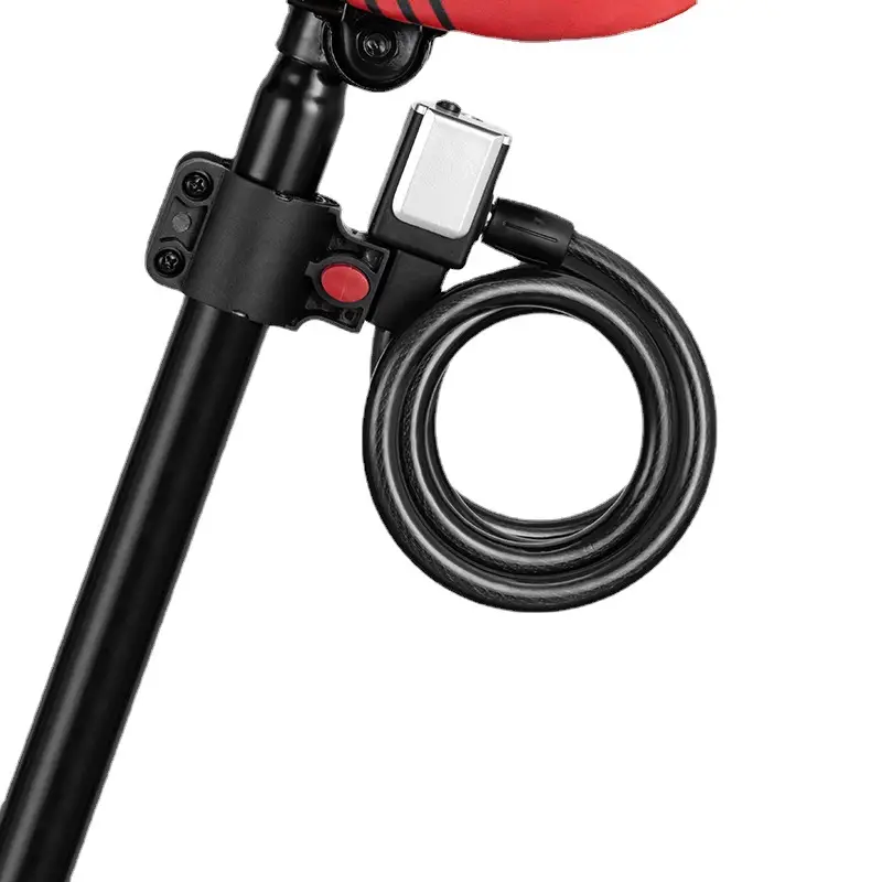 Bike Lock Mountain Anti-theft Bold The Cable Is Locked And Fixed