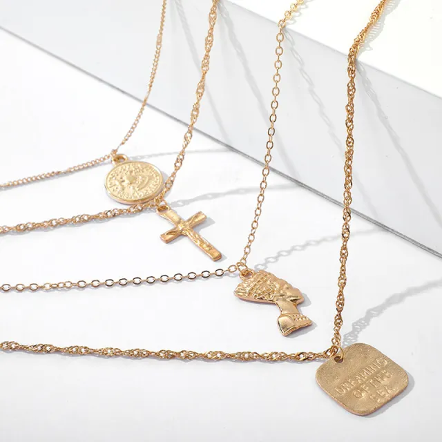 New European And American Accessories Fashion Rose Claw Diamond Pendant Gold3357 - Shop at LoveMi
