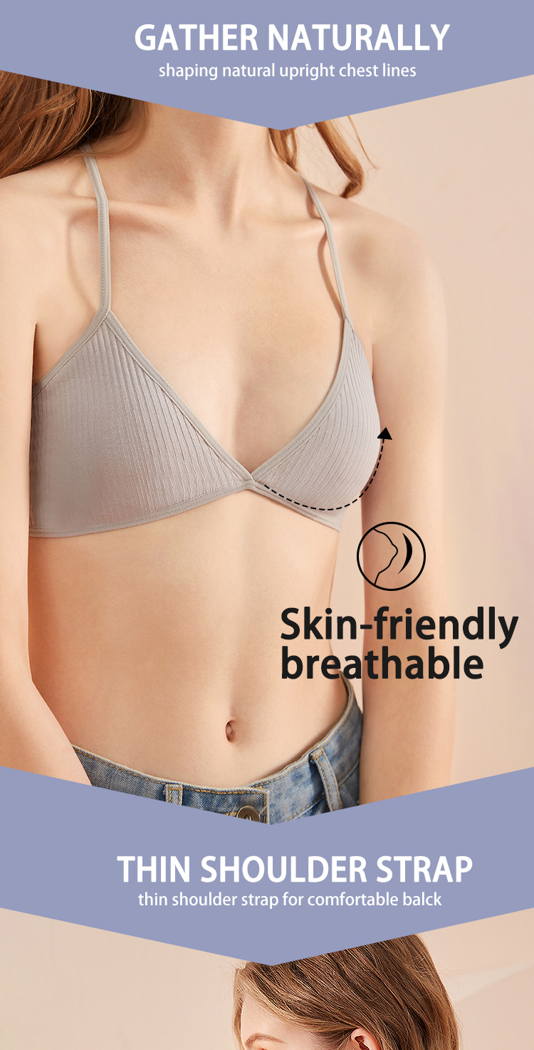 Title 4, Deep V seamless triangle cup back shaping tube ...