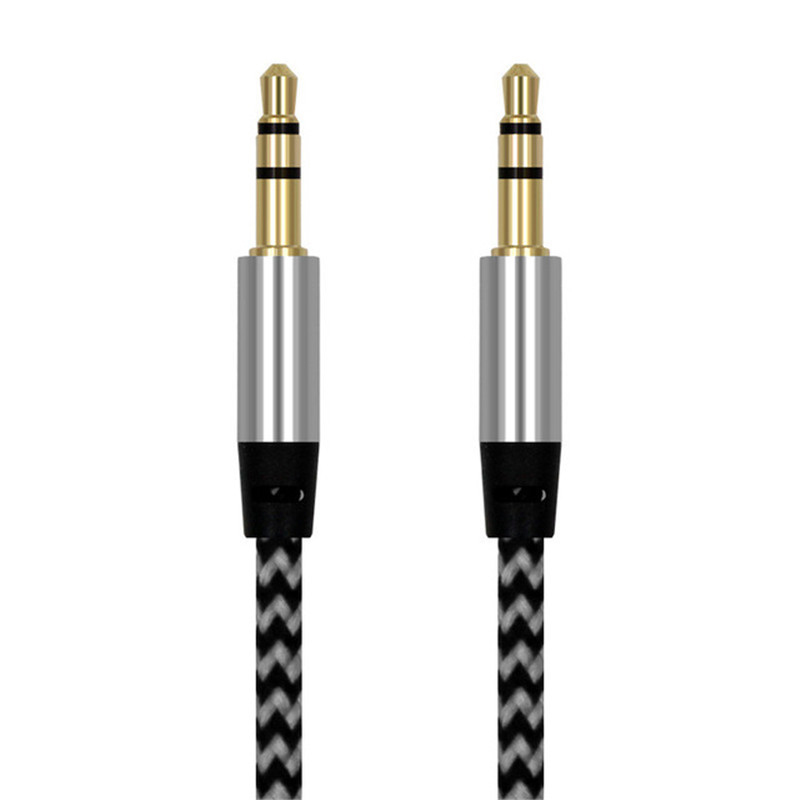 Title 5, Aluminum Alloy Male to Male Audio Cable deliver...