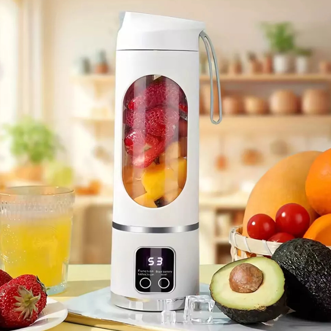 Portable USB Rechargeable Juicer Cup Electric Mixer Blender Smoothie Maker 450ml — image 12
