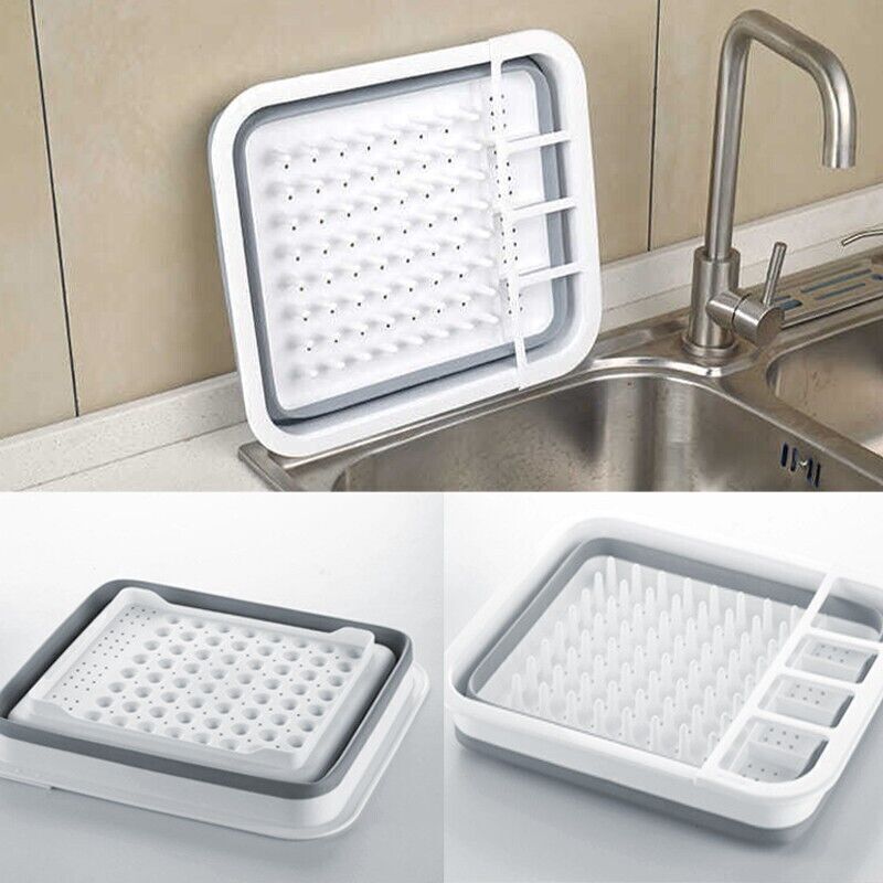Home Master Collapsible Dish Drainer Small Spaces Camping Caravan 34CM X 28.5CM